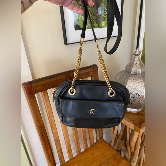 Paloma Picasso Vintage Crossbody Bag Black Leather - Picture 10 of 12
